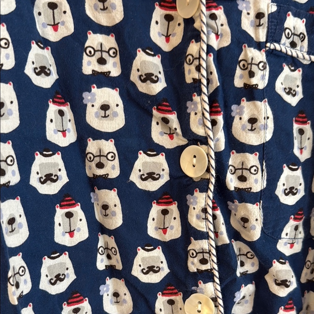 Roller Rabbit Polar Bear Pajama Dress/Nightshirt - Picture 3 of 7